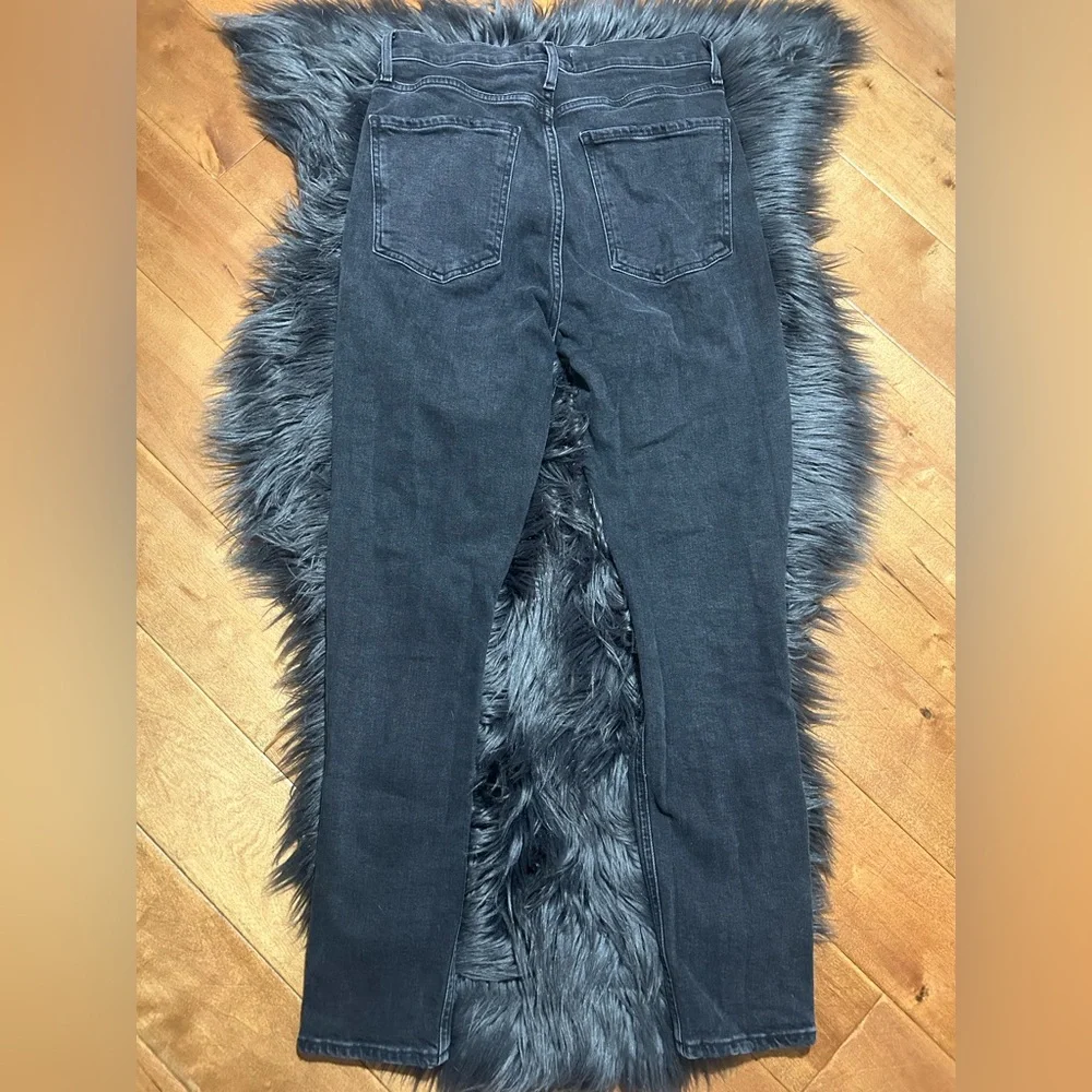 Agolde Nico High Waisted Cassette Distressed Button Fly Black Jeans Size 27 - Picture 7 of 9